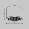 Потолочный светильник MAYTONI GLARE C122CL-GX53-B